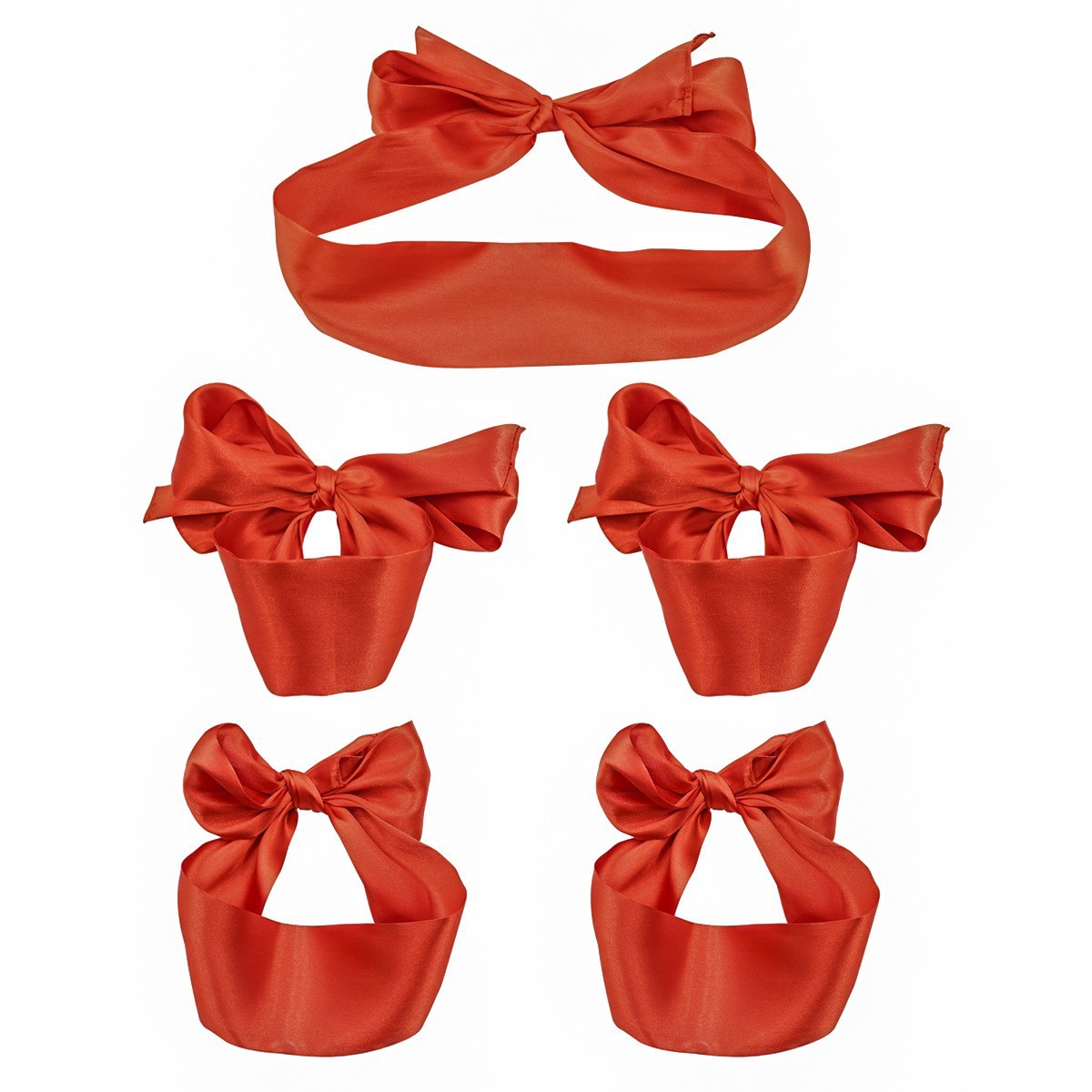 Black Lingerie-Inspired Eye Mask and Hand Cuff Restraint Set for Adult Play — detail image 3