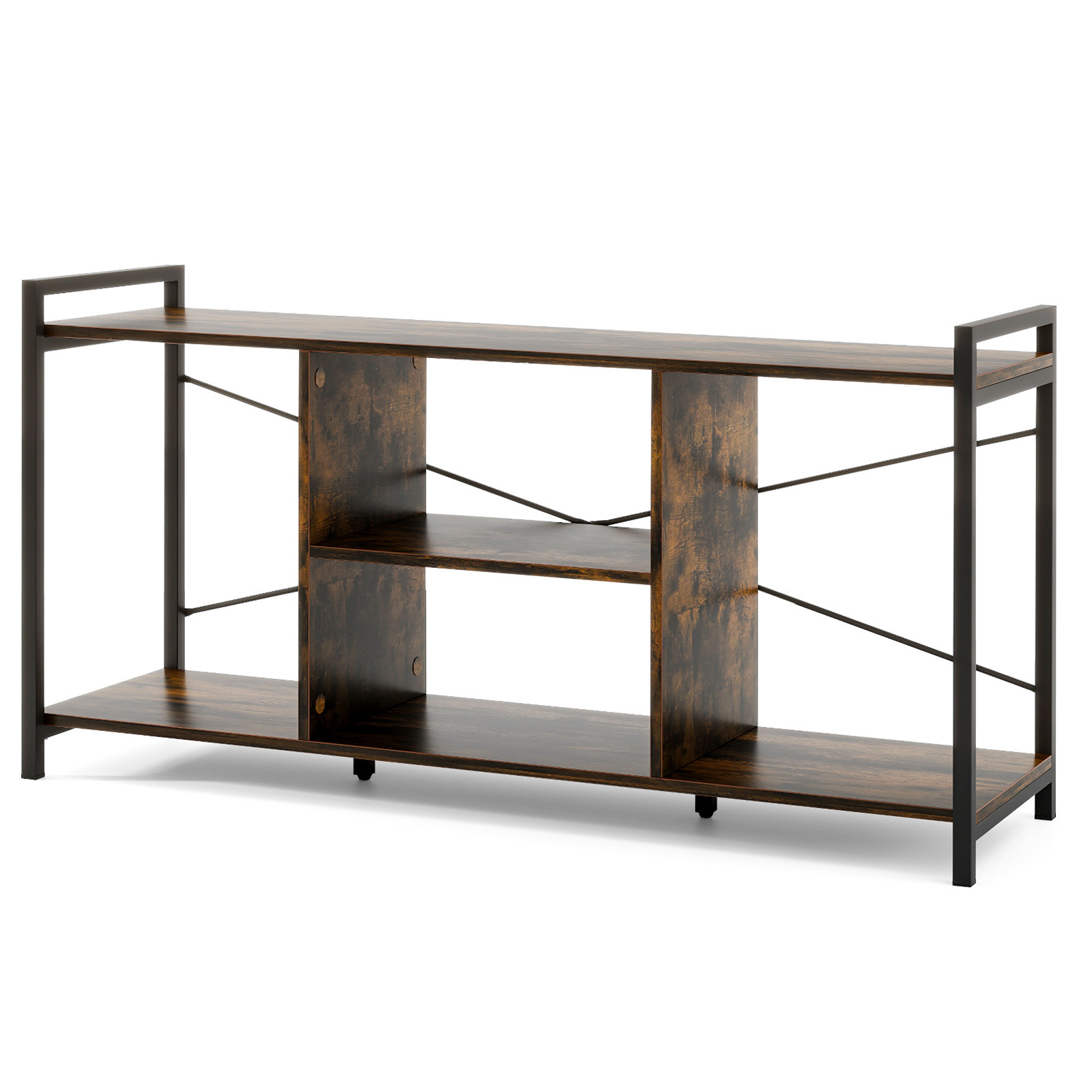 Amazon sala de estar muebles TV estante de vinilo estante de almacenamiento de discos sala de estar de acero de madera simple gabinete de televisión