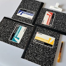 凯萨生活大爆炸美剧同款美式经典大理石纹笔记本复古学生考研横线