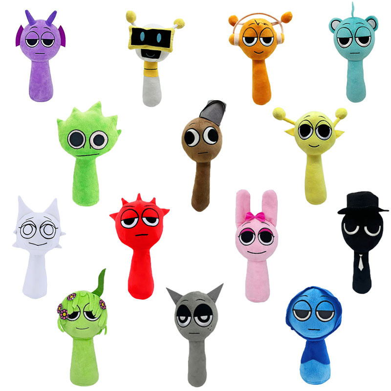 Cross-Border New Product Sprunki Plush Rhythm Box Game Peripheral Plush Toy Incrediobox Doll