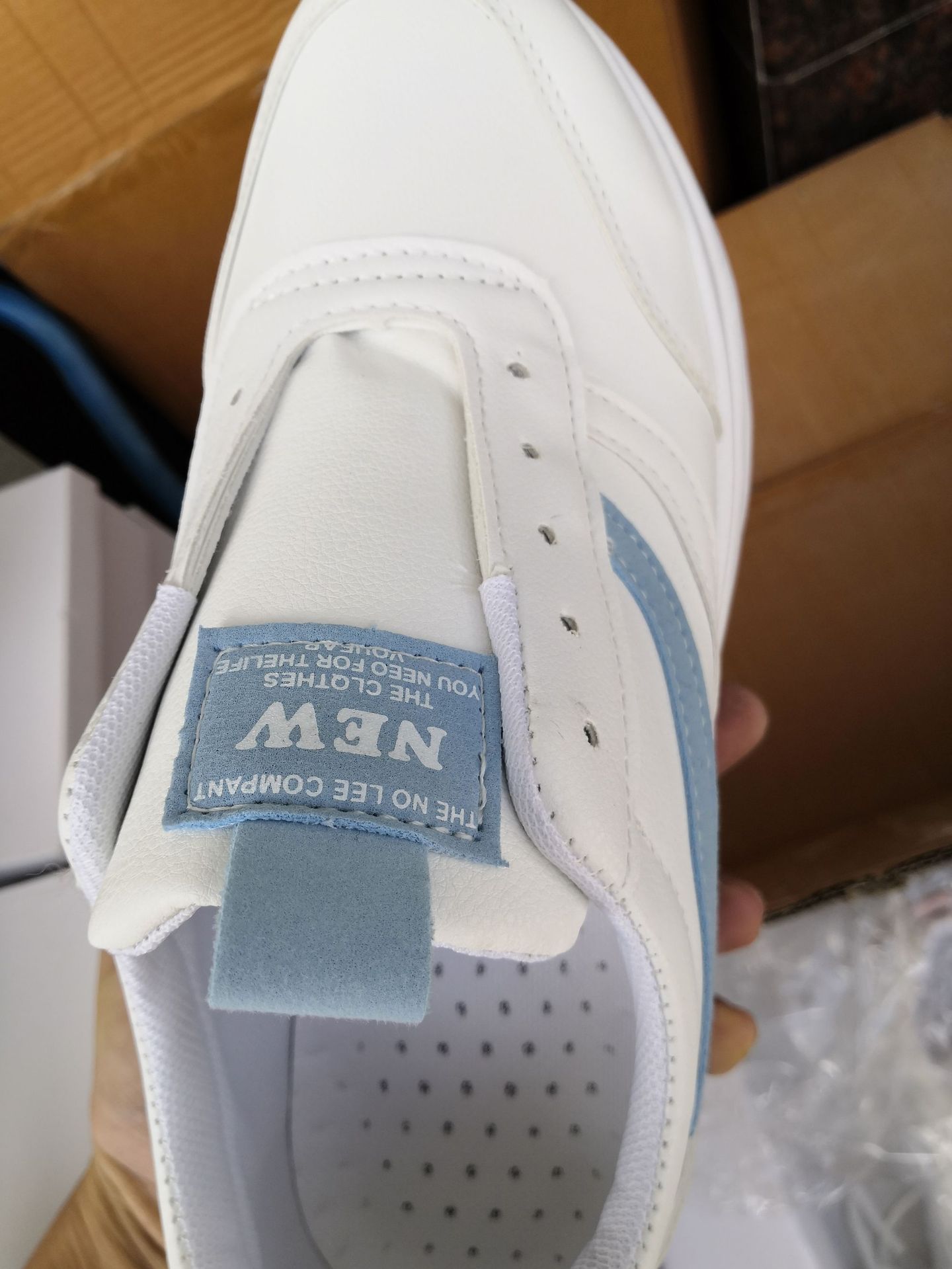 Chaussures en cuir Chaussures de tennis Baskets Semelle en caoutchouc Mesh Chaussures légères_voghion.com