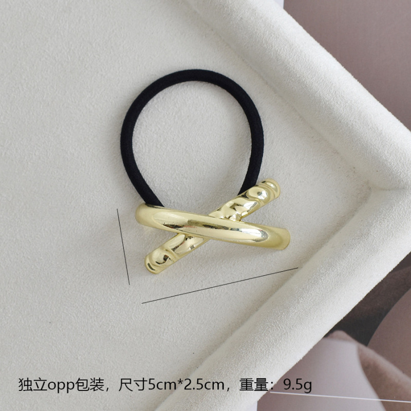 大衆デザイン感個性合金凹凸弾力ヘアリング|undefined