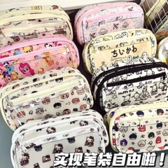 多スタイルカラープリント大容量痛包筆袋大合集高颜値学生文房具箱多層文房具袋