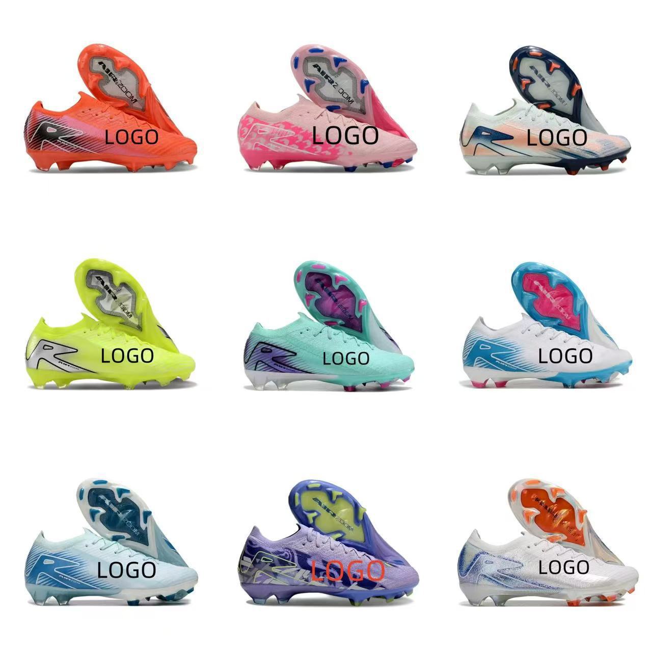 Comercio exterior nuevo Assassin 16 zapatos de fútbol competencia profesional zapatos de alta altura construidos totalmente cojín impermeable de punto zapatos de fútbol FG