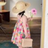 Children's summer slip dress, skirt, for 3-8 years old