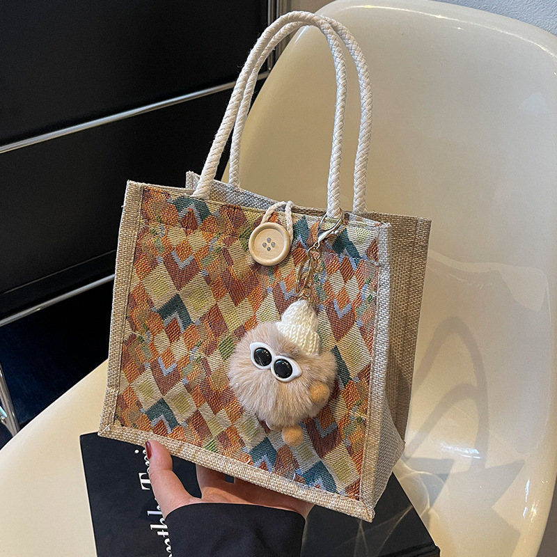 Khaki + khaki elf pendant