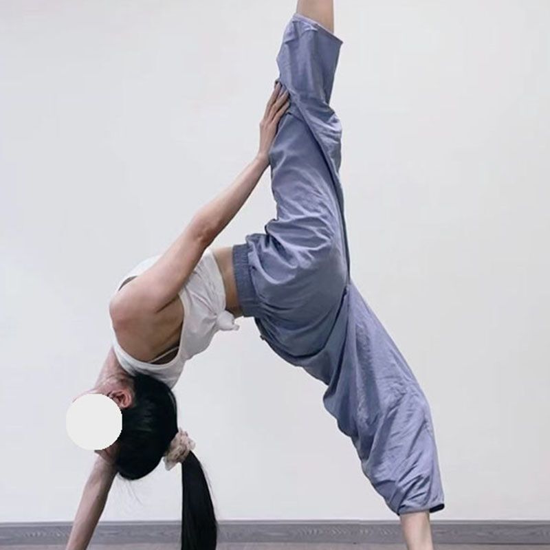 Niche Yoga Pants Nepali Style Women's High-Waisted Loose Wide-Leg Pants Sports Pants Carrot Pants Cropped Pants