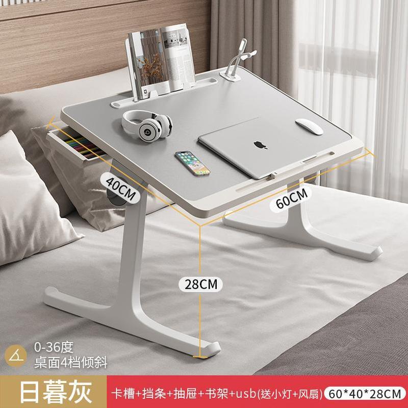 折りたたみテーブル寝室ベッド出窓デスクホーム折りたたみテーブル寮ベッドテーブル怠惰なベッドバルコニー小さな収納|undefined