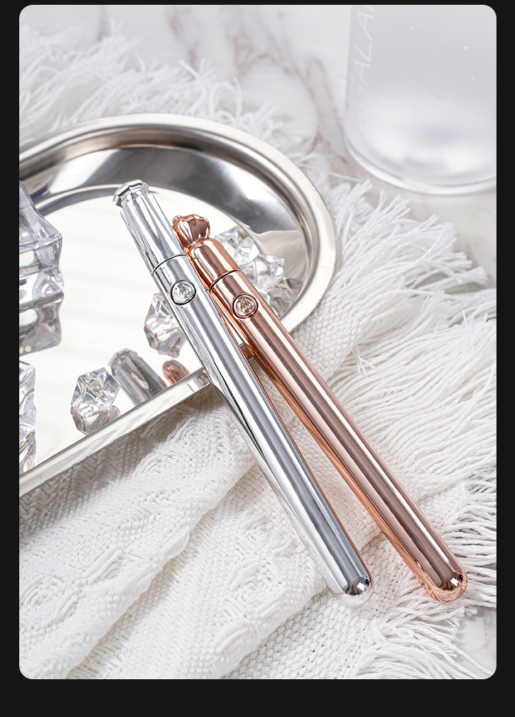 Galaku Flirting Pen Wand-Style G-Spot Stimulator in Silver-Gold with Strong Vibration — detail image 31