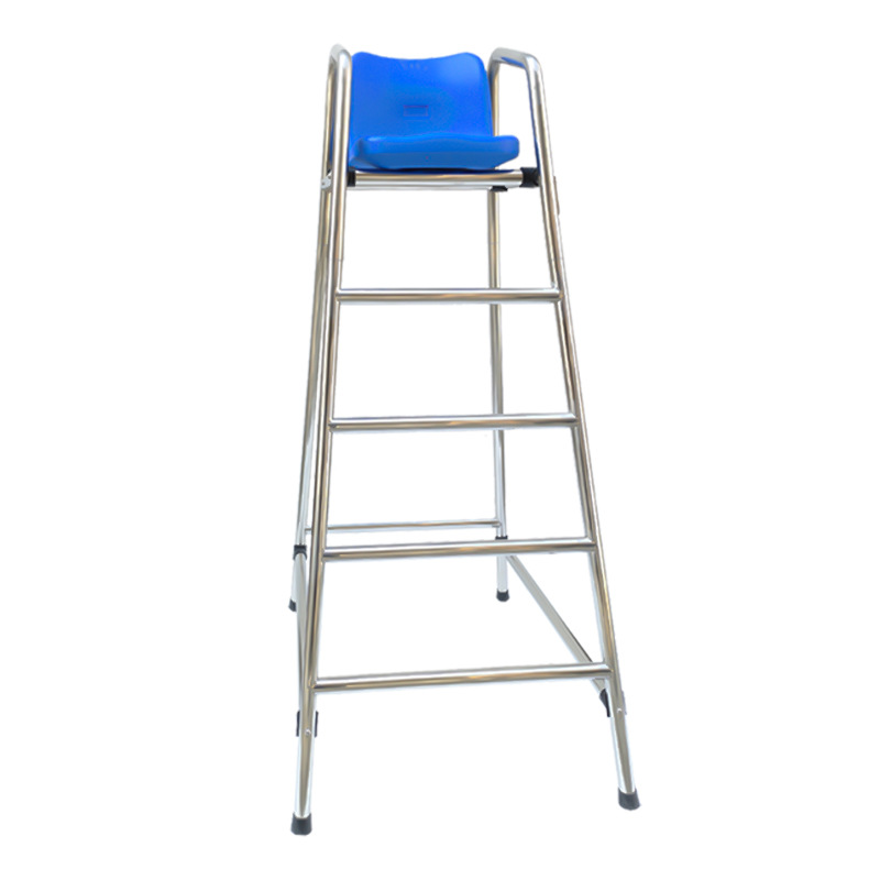 Silla de piscina salvavidas silla de árbitro silla de observación silla de oficina de alta combinación de equipos de alto riesgo nuevo estilo 304 silla de acero inoxidable