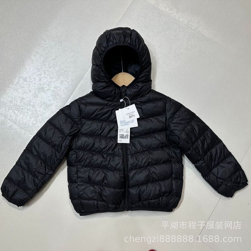 新款儿童90白鸭绒超轻保暖轻便连帽羽绒服外套男童女童中大童宝宝|undefined