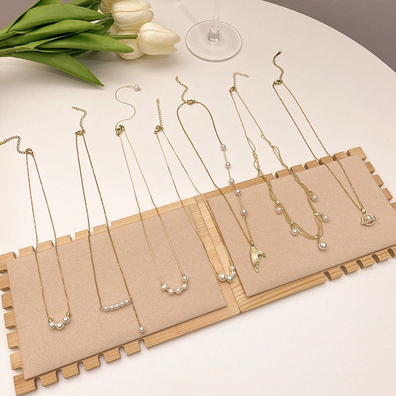 Elegant Flower Artificial Diamond Artificial Pearl Wholesale Pendant Necklace display picture 2