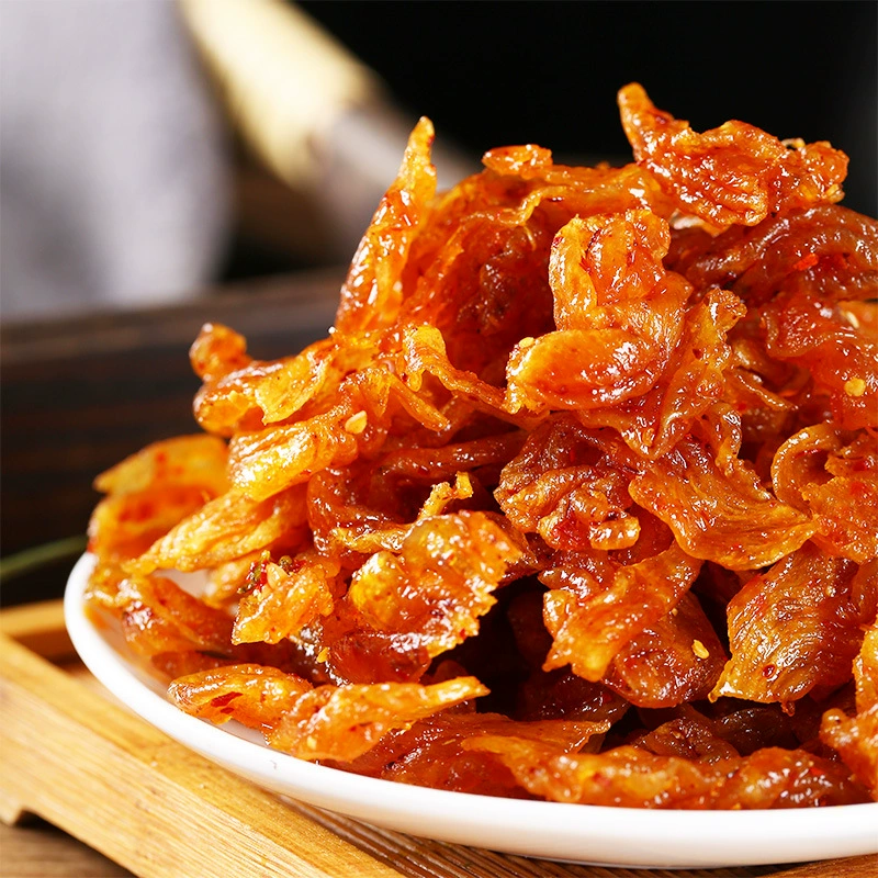 Острый вегетарианский shredded 'Shui Ji' снек, насыщенное веганское мясо, упаковка 18 г