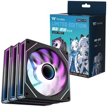 跨境 台式神光同步幻彩PWM温控静音风扇 电脑主机箱散热风扇