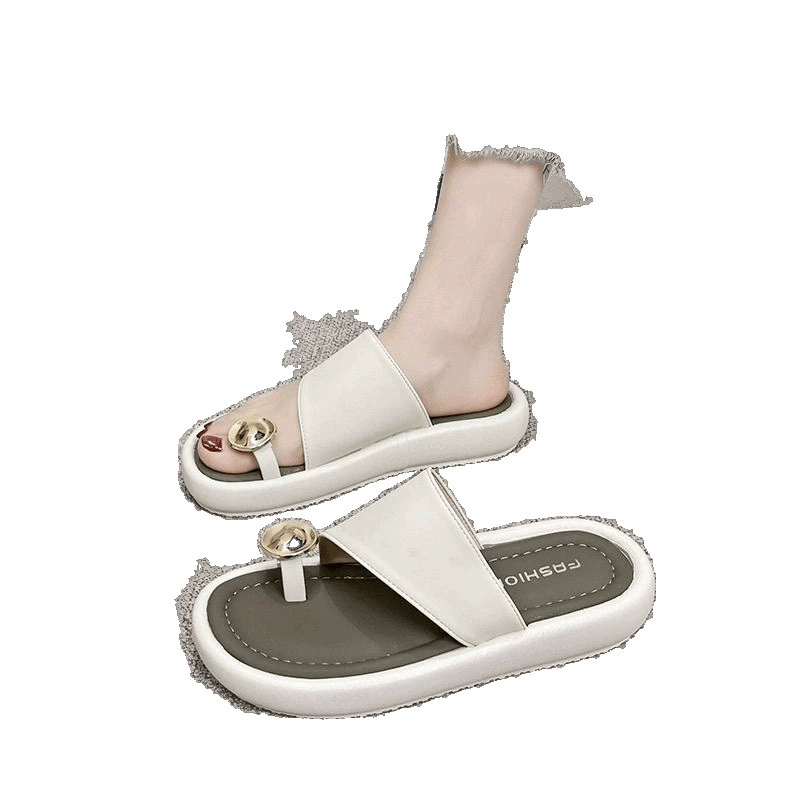 Slide JinbuKang, модные универсальные пляжные шлепанцы для отдыха на выход