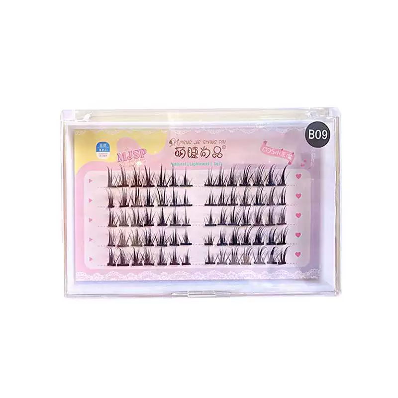 萌睫尚品 Fake eyelashes add quantity COS little devil fake eyelashes segmented hard stalk little devil B09
