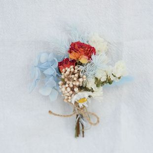 Mini Dried Flower Bouquet Card Decoration DIY Material Photography Props Gift Box Accessories Small Bouquet Accompaniment Teacher's Day
