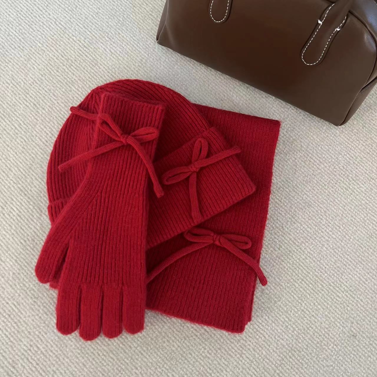 나비넥타이 3종세트-버건디