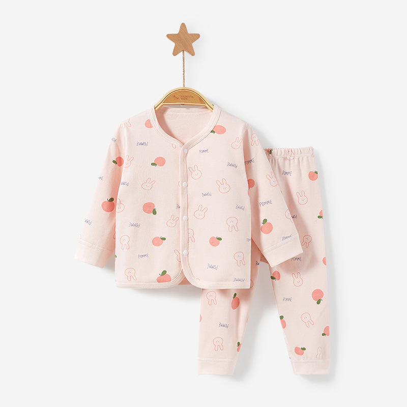 Ropa interior térmica para bebés Primavera, Otoño e Invierno base de bebé para niños Rebeca de algodón traje dividido para Niñas Ropa de otoño para niños pantalones largos