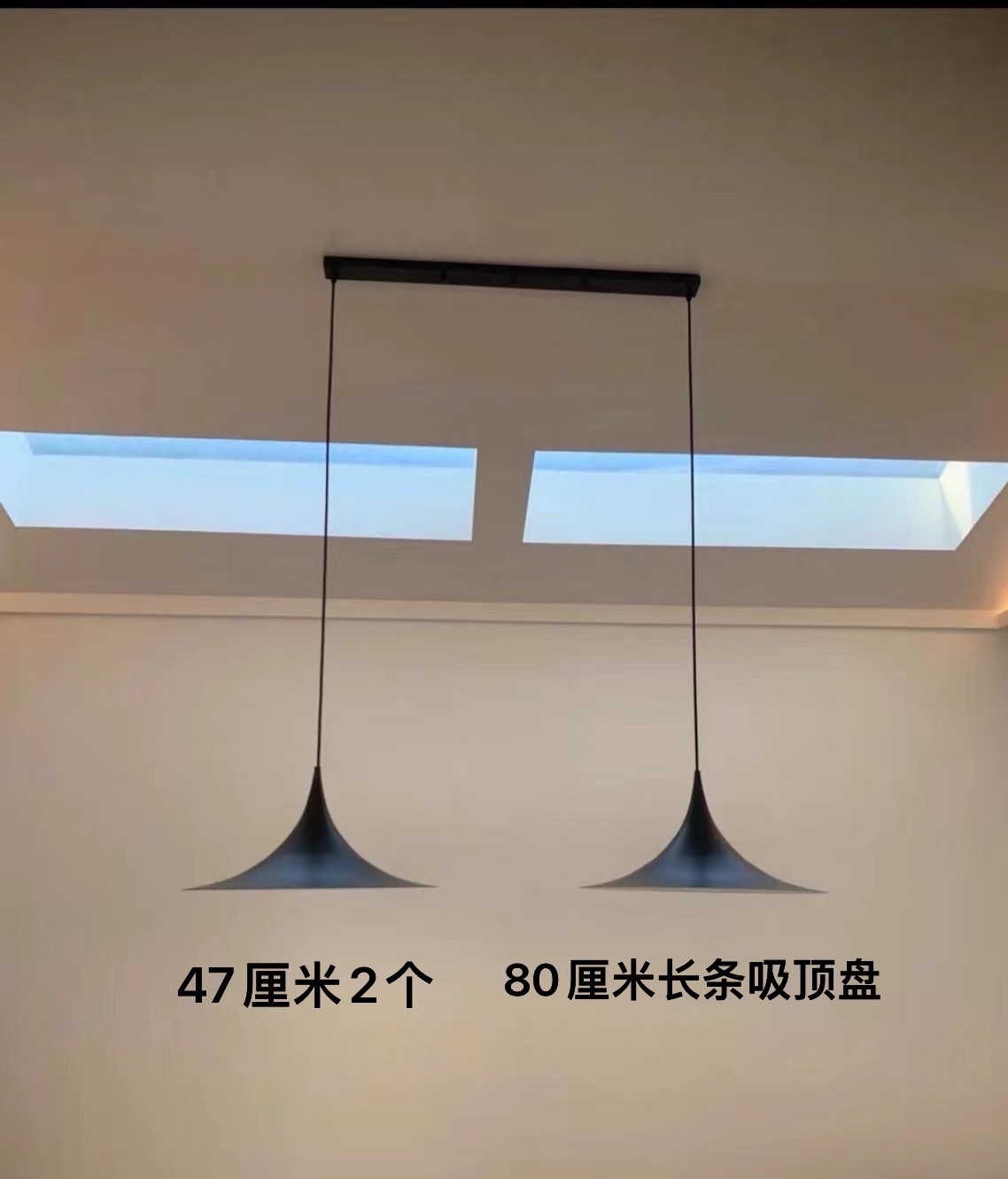 Double Large-Black Applicable 1.8-2.2 m Dining Table