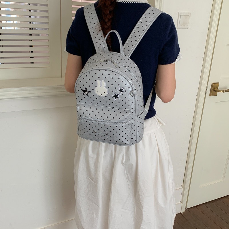 2026 mochila, mochila de viento, estudiantes de clase, gran capacidad, conejo, caricatura de dibujos animados, linda mujer, nuevo estilo coreano.