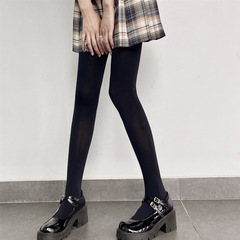 Japanese retro milk white 120D velvet high elasticity hosiery dark silk invisible to the flesh thinning tights for women