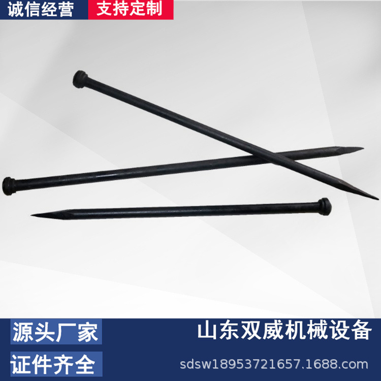 双威供应各种加长钢钎地钉 M16圆钢地钉 螺纹钢地钉厂家
