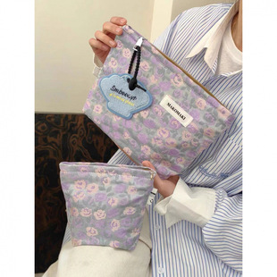 Early Spring New Purple Grape Niche Cosmetic Bag Portable Skin Care Product Storage Bag Outing Toiletry Bag