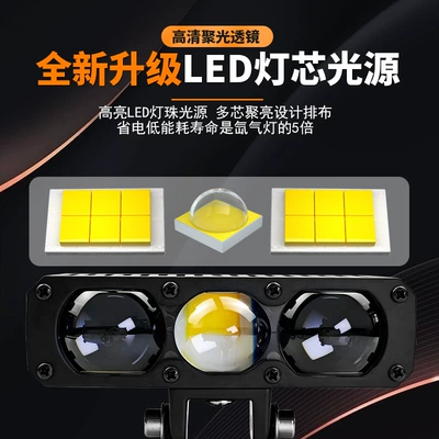 Motorcycle headlights, headlights Led External Headlights, Modified Lenses