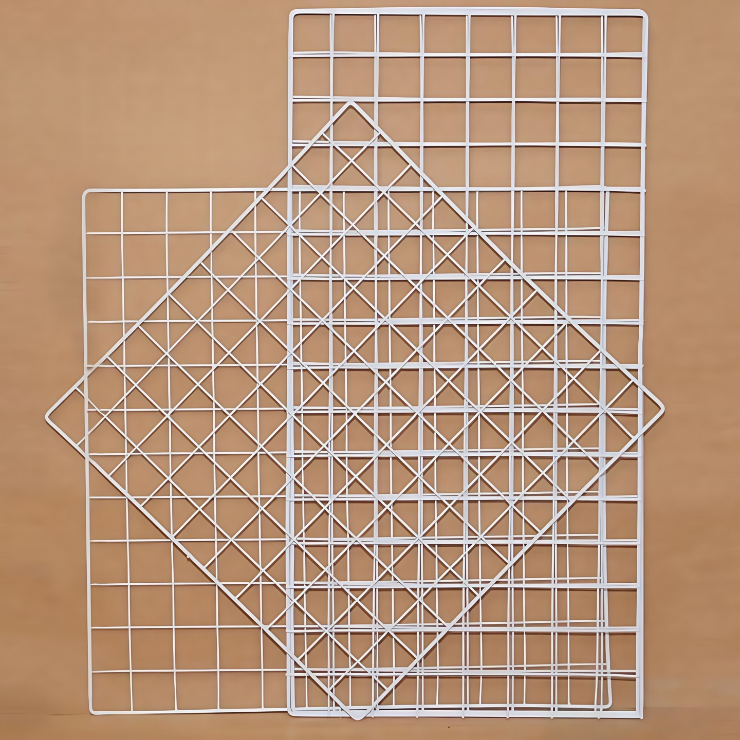 网格网片铁网货白色超市照片墙网架铁丝格子网挂墙板置物架幼儿园