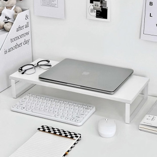 Dormitory adds an elevant computer display screen to lift the bracket notebook desktop shelf storage shelf desk small shelf