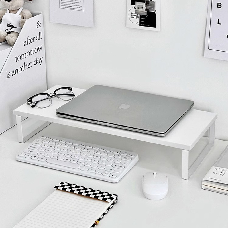 Dormitory Elevating Rack Computer Display Screen Elevating Bracket Laptop Desktop Rack Storage Rack Desk Small Shelf