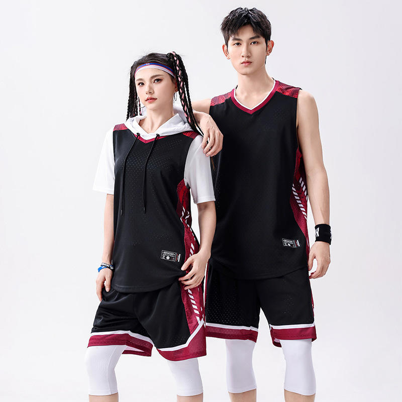 バスケットボールユニフォームスーツメンズカスタムバスケットボール服夏の学生チームゲームトレーニングチームユニフォームアメリカンジャージカスタマイズ|undefined