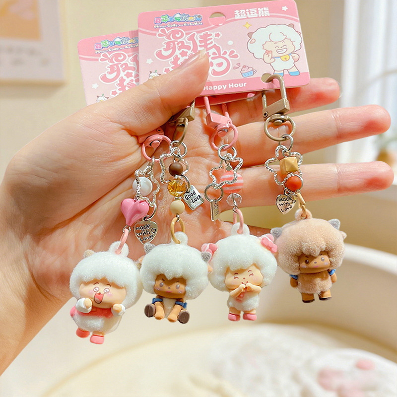 Authentic Pleasant Goat and Big Gray Wolf Matching Keychains, Cute Bag Charms, Car Key Chains, Small Gifts Wholesale Authentic Pleasant Goat and Big Gray Wolf Matching Keychains, Cute Bag Charms, Car Key Chains, Small Gifts Wholesale