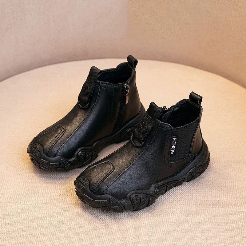 Martens осенние детские ботинки для мальчиков тренд сезона мягкая подошва