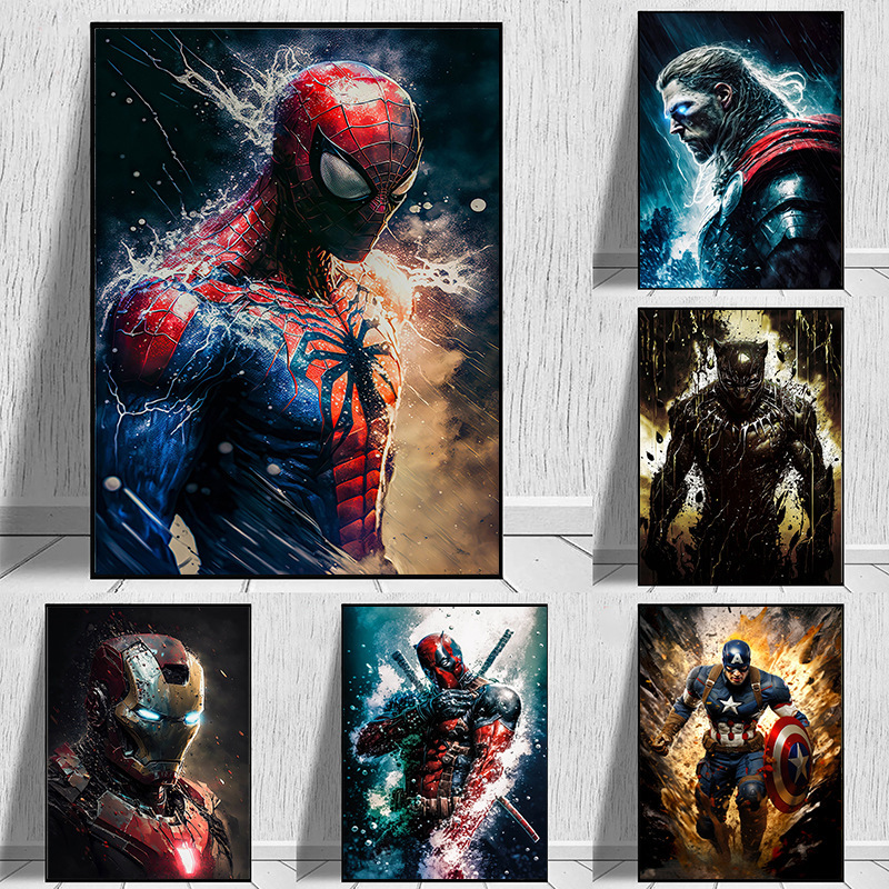 Marvel Avengers Superhero Posters Jit Dropshipping High-Definition Inkjet Posters Cross-Border E-Commerce Temu Marvel Avengers Superhero Posters Jit Dropshipping High-Definition Inkjet Posters Cross-Border E-Commerce Temu
