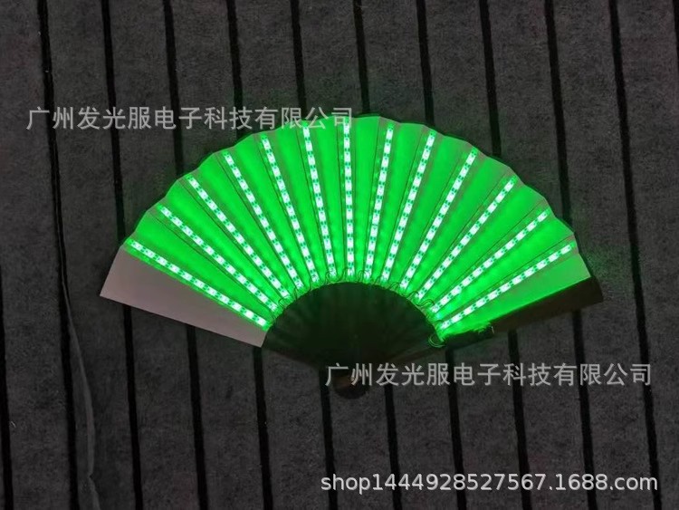 LED ventilador luminoso 10 pulgadas plegable inscripción TikTok disco fan bar KTV ambiente de baile cuadrado Reunión Anual ventilador