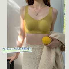 冰皮安全包圍內衣大胸顯小防下垂收副乳超薄文胸聚攏性感胸罩無痕