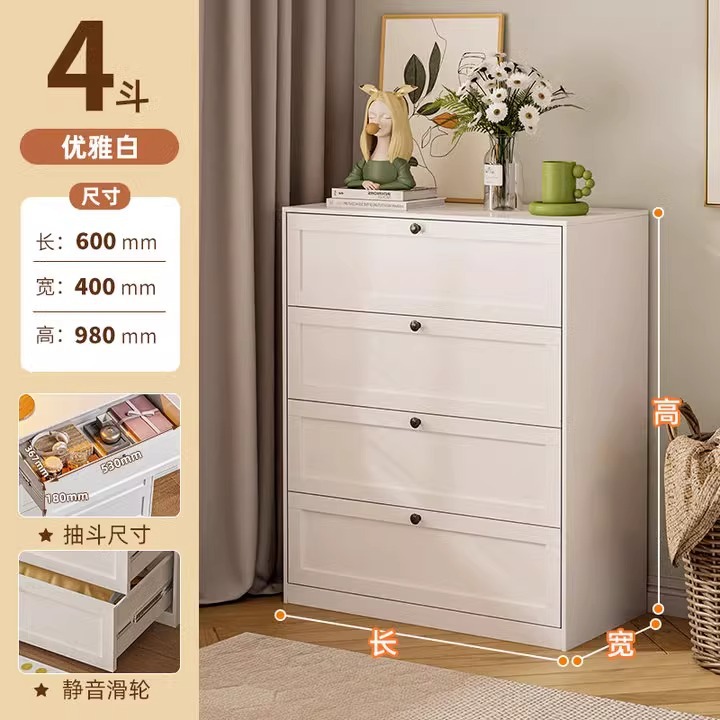 Hierro pecho de cajones sala de estar dormitorio armario de acero armario de almacenamiento multi-capa piso cajón gabinete de lujo luz cama de cola gabinete