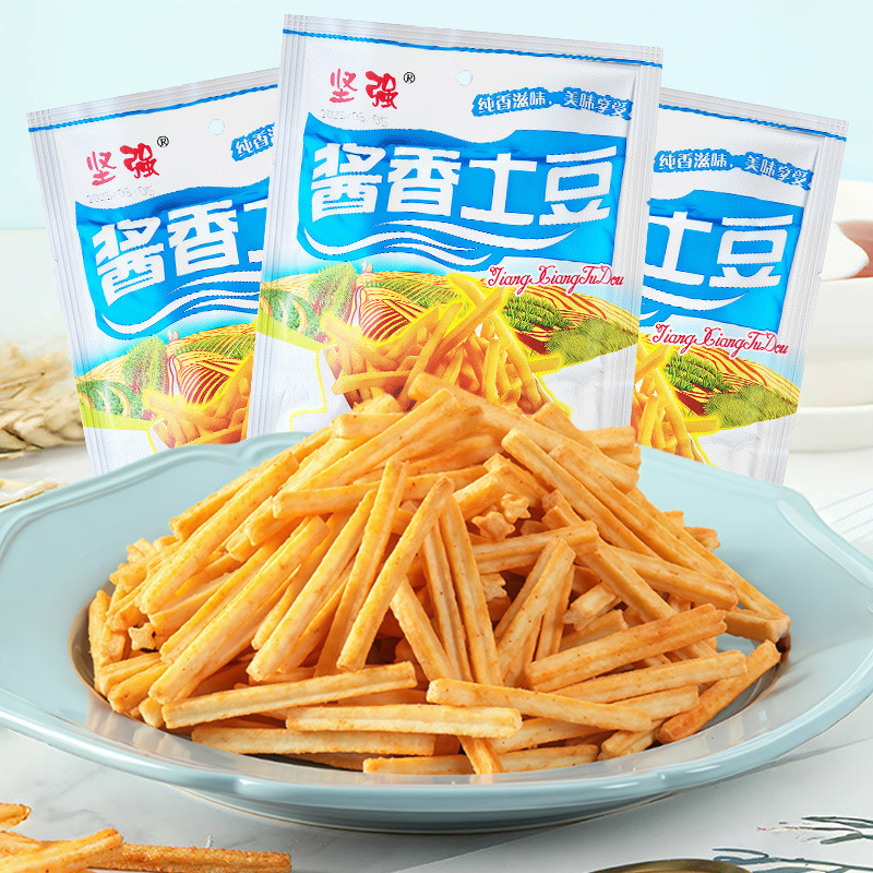 Strong Sauce Flavored Potato Chips 40g Childhood Craving Potato Strips Crispy Childhood Nostalgic Puffed Snacks Strong Sauce Flavored Potato Chips 40g Childhood Craving Potato Strips Crispy Childhood Nostalgic Puffed Snacks
