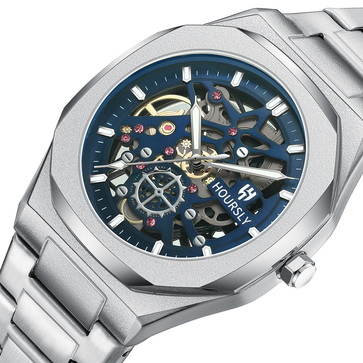 Fashion Alloy Watch Men's Watch Bestwin Cut Out Butterfly Buckle Live Export Men's Quartz Watch Watch Wholesale