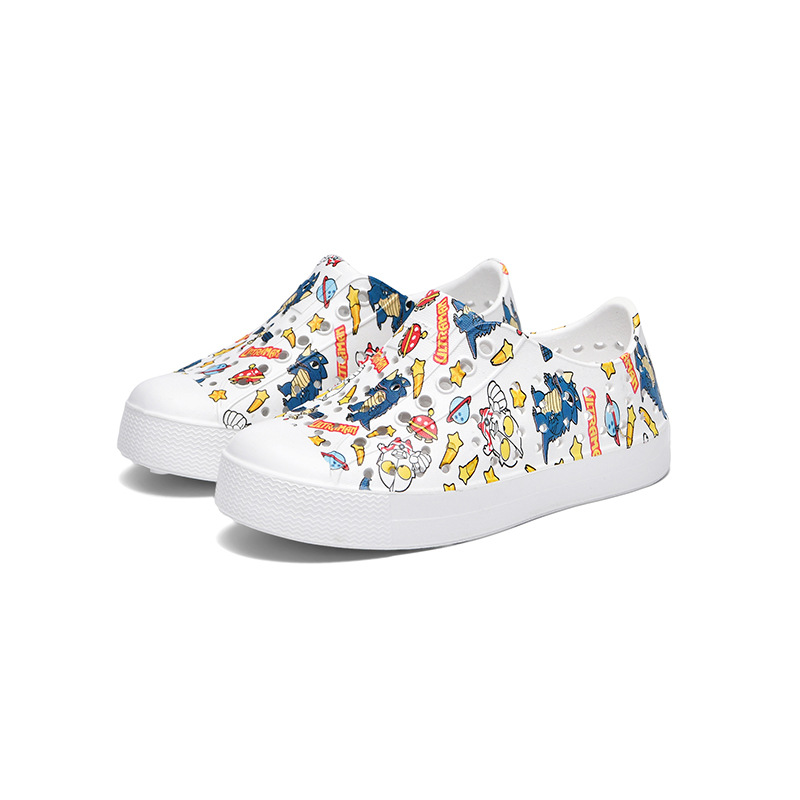 Agujero zapatos de verano niños niñas zapatos de playa lindo de dibujos animados Botas de lluvia padre-hijo antideslizante sandalias impermeables