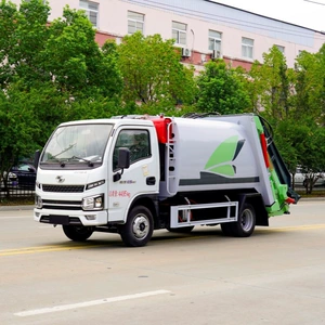 12-cubic-meter rear-loading compression garbage truck with hydraulic two-way compression, sealed and leak-proof, for urban sanitation waste collection