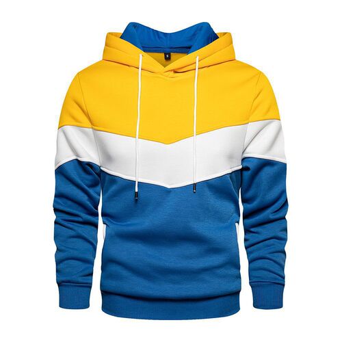Men's Loose Hooded Sweatshirt with Plaid Design for Autumn and Winter