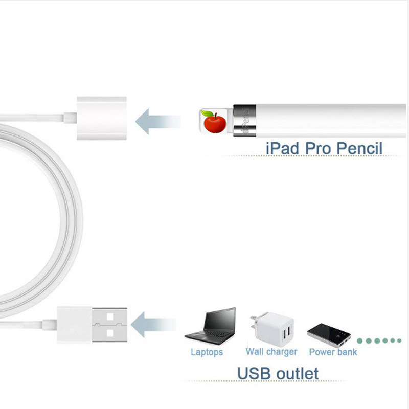 Apple pencilアップルペン充電変換ヘッド手書きペン変換器アップルペン充電線卸売りを適用します。