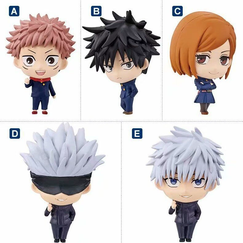 Фигурки-слепые коробки SD gashapon, набор чиби по Jujutsu Kaisen, 5 персонажей, PVC, 5 см