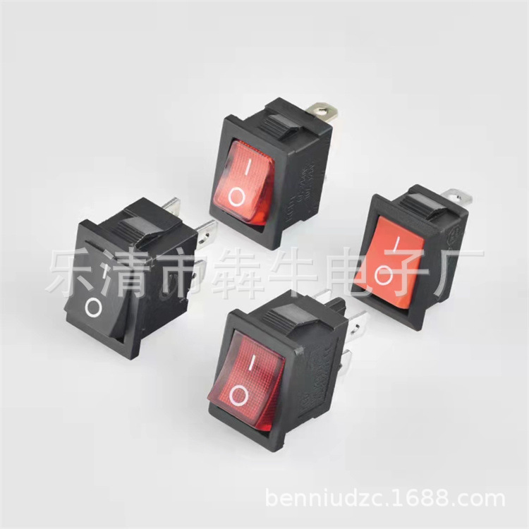 宁波迷你小船型开关KCD11-101 2脚2档翘板电源按钮开关10*15