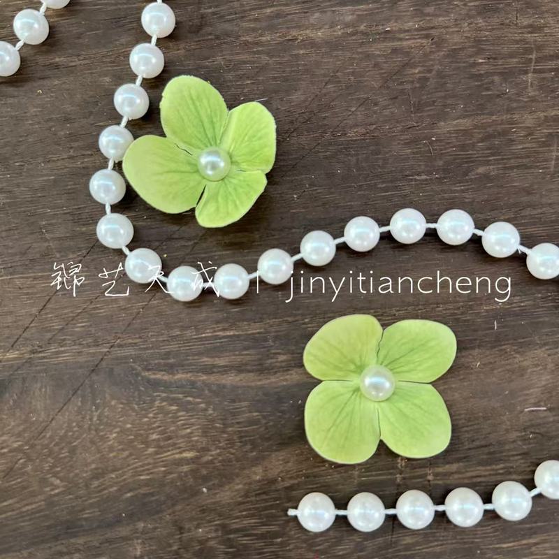 仿真绣球花瓣珍珠花朵 小红书爆款网红发夹diy伴手礼鞋扣饰品材料|undefined