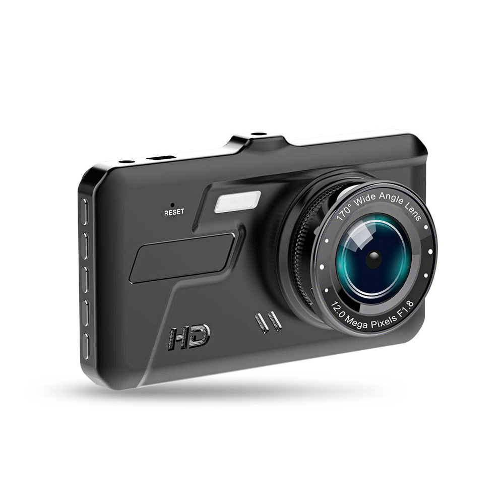 Cross-Border Bestseller Touchscreen Dual-Lens Dash Cam Hd 1080P Aluminum Alloy Front and Rear Dual Recording Car Camera