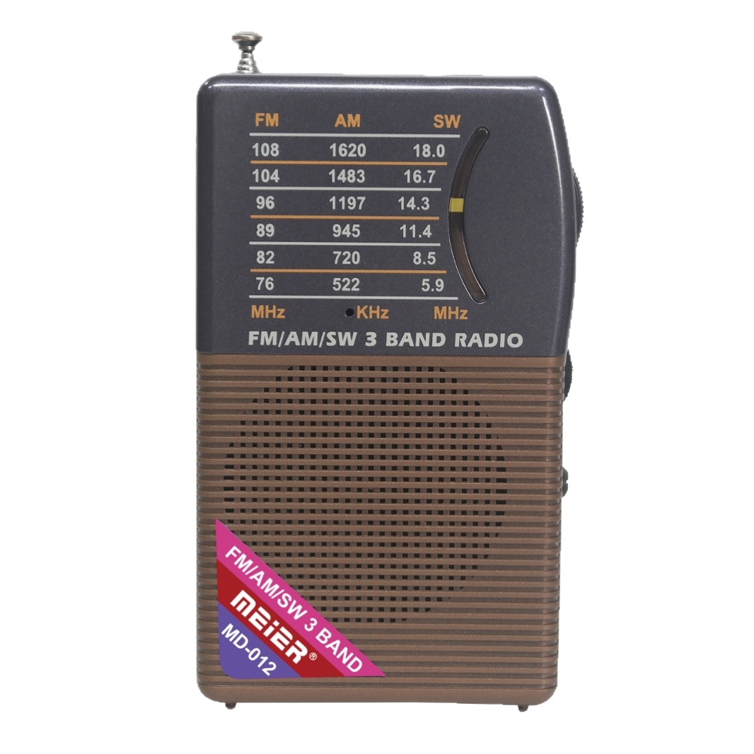Transfronterizo nuevo retro portátil mini radio con antena AM/FM banda completa ruleta FM radio 012